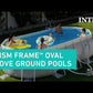 Ensemble de piscine hors sol ovale Prism Frame™ 16'6" x 9' x 48" 