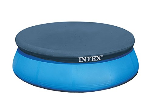 INTEX 28020E Intex 10-Foot Round Easy Set Pool Cover with rope tie and drain holes