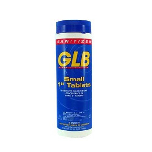 GLB 71250A Comprimés désinfectants au chlore 1 pouce, 2 livres, petit