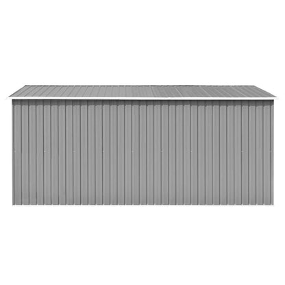 GOLINPEILO Large Outdoor Garden Shed with Sliding Doors and Vents Galvanized Steel Outdoor Tool Shed Pool Supplies Organizer Outside Shed for Backyard Yard Lawn Mower 101.2"x154.3"x71.3" Gray 101.2"x154.3"x71.3"