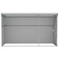 GOLINPEILO Wall-Mounted Metal Outdoor Garden Storage Shed, Steel Utility Tool Shed Storage House, Steel Yard Shed with Double Sliding Doors, Utility and Tool Storage, Gray 46.5"x113.4"x70.1" 46.5"x113.4"x70.1"(Wall-mounted)