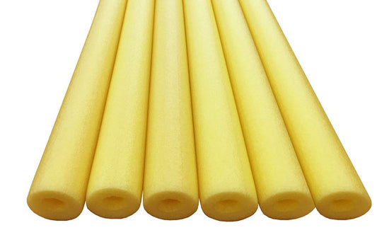 Oodles of Noodles Deluxe Foam Pool Swim Noodles - 6 Pack Yellow