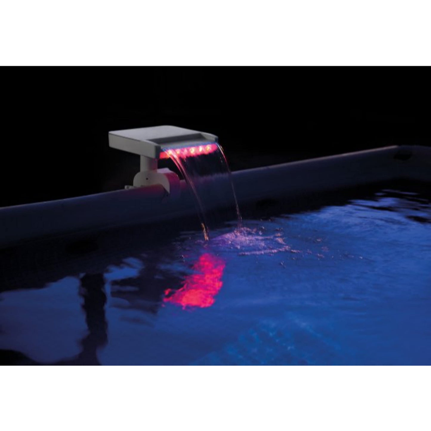 Cascade LED multicolore Intex pour piscines hors sol Intex, avec alimentation hydroélectrique - Aucune pile requise, 14"