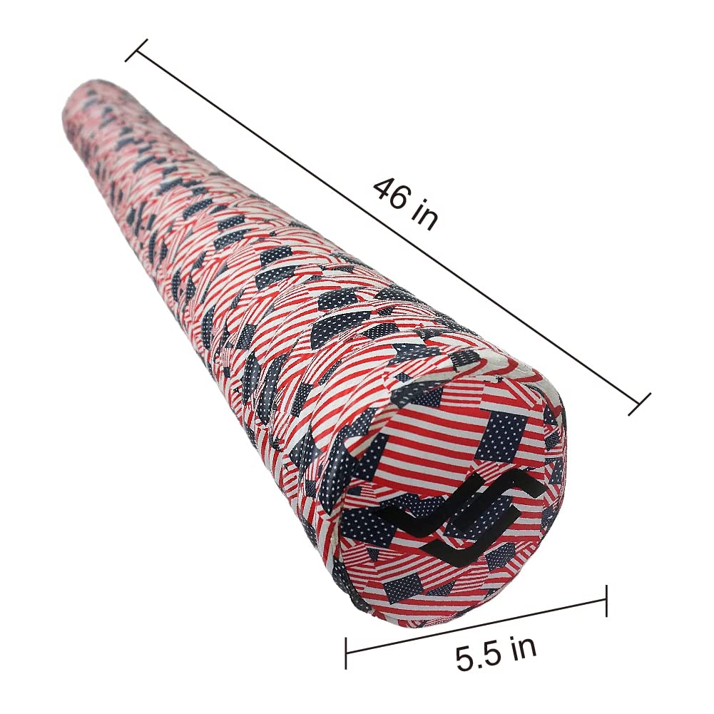IMMERSA Jumbo Swimming Pool Noodles, Premium Water-Based Vinyl Coating and UV Resistant Soft Foam Noodles for Swimming and Floating, Lake Floats, Pool Floats for Adults and Kids. The Old Glory