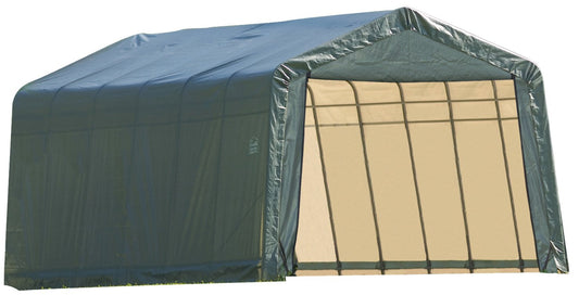 ShelterLogic 71444 Green 12'x20'x8' Peak Style Shelter 12'x20'x8'