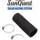 SunQuest Complete Pool Heater System - 3 (2ft x 20ft) Panels w/Bypass and Roof Kit - Solar Heater for Above Ground & Inground Swimming Pools - Tube on Web Design Panel-Polypropylene UV Resistant 3 - 2ft x 20ft Roof-Mounted
