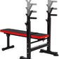 Adjustable Folding Multifunctional Workout Station with Squat Rack