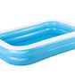 H2OGO! Blue Rectangular 8'6" Inflatable Family Pool | Perfect for Kids, Ages 6+