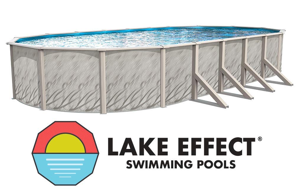 Lake Effect Meadows Reprieve 12' x 24' Oval Above Ground Swimming Pool
