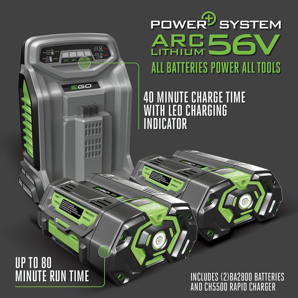 EGO Power+ LM2142SP Tondeuse à gazon électrique sans fil, sans fil, à double port, au lithium-ion, 21 pouces, 56 V, automotrice 