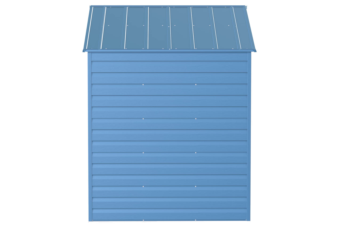 Arrow Shed Select 8' x 6' Outdoor Lockable Steel Storage Shed Building, Blue Grey