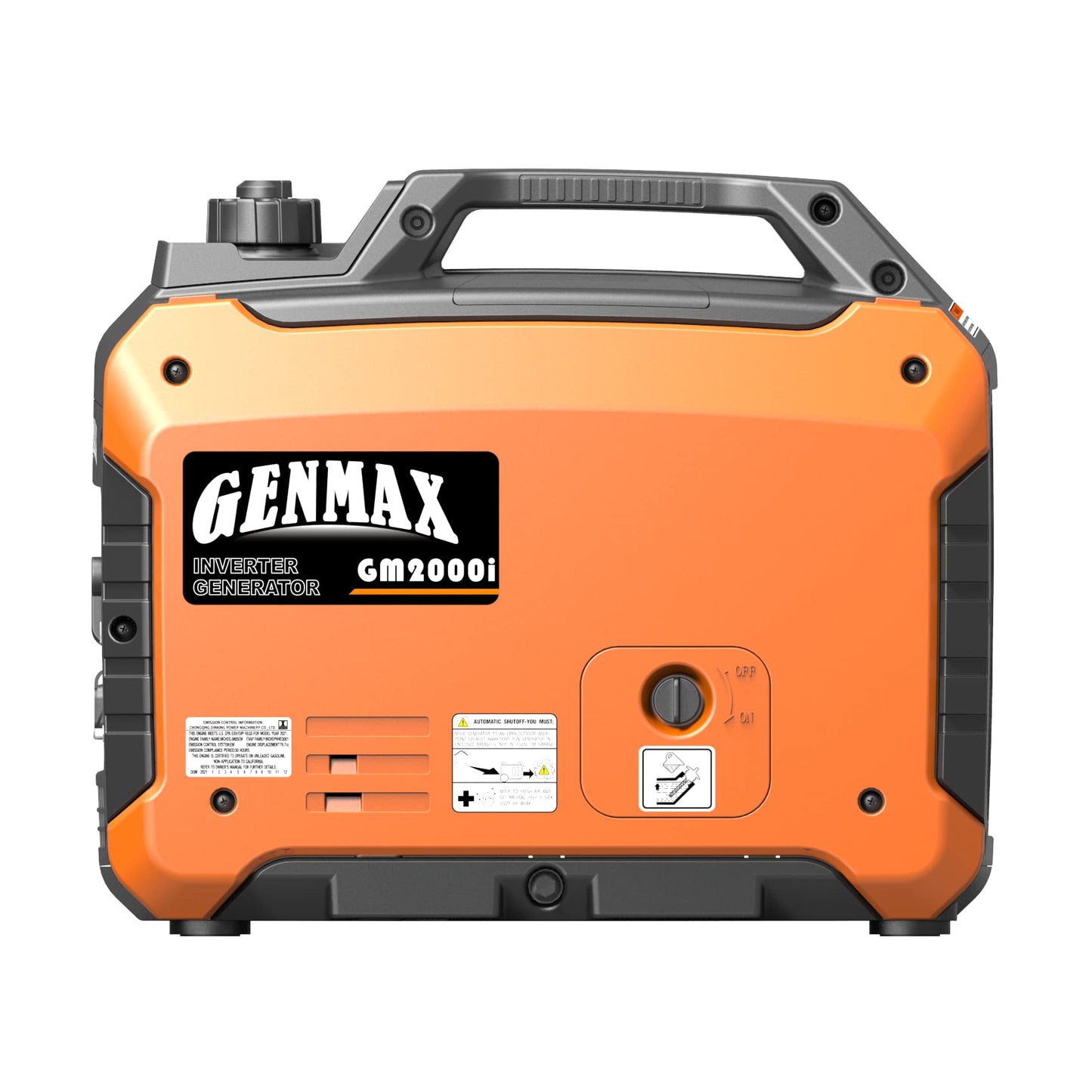 Générateur à onduleur portable GENMAX GM2000i, moteur à essence ultra silencieux de 2 000 W, conforme à l'EPA 