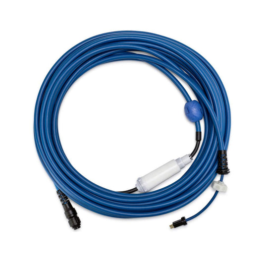 Pièce de rechange d'origine Dolphin - Câble bleu durable de 60 pieds avec pivot pour un fonctionnement sans enchevêtrement - Numéro de pièce 9995862-DIY