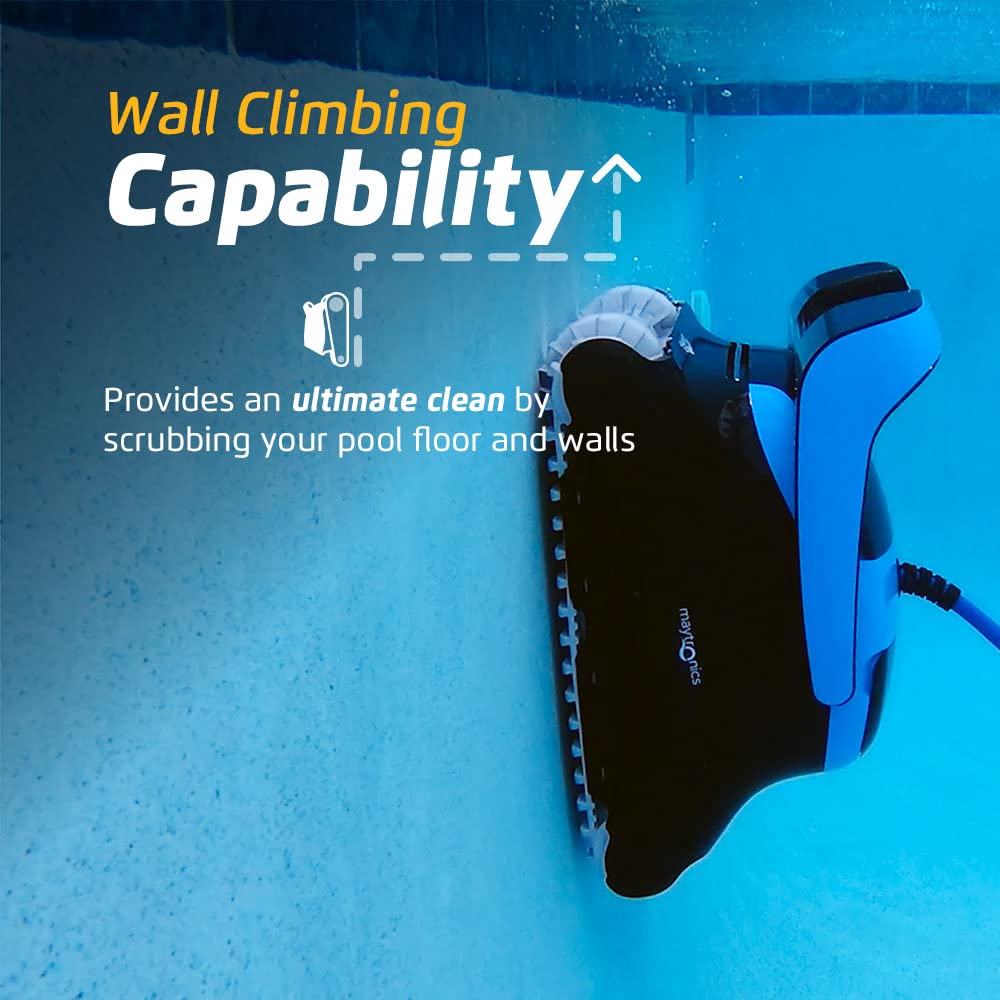 Aspirateur robotique de piscine Dolphin Nautilus CC Supreme avec contrôle Wi-Fi - Capacité d'escalade murale - Récurage puissant de la ligne d'eau - Idéal pour les piscines creusées jusqu'à 50 pieds de longueur