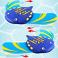 Aqua Large Stingray Glider – Lot unique – Jouet de piscine sous-marine avec ailerons réglables Voyage jusqu'à 60 pieds – Bleu marine/bleu clair Aqua Large Stingray
