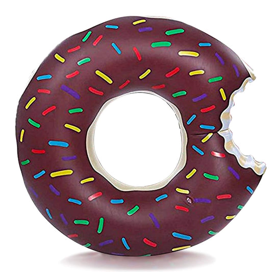 DMAR Donut Pool Floats Donut Pool Floatie Donut Tube Pool Donut Pool Float Donut Gonflables Donut Tube intérieur Donut Pool Floatie Donut Pool Ring Donut Swimming Ring for Beach Pool #5 23.4in Chocolate Brown