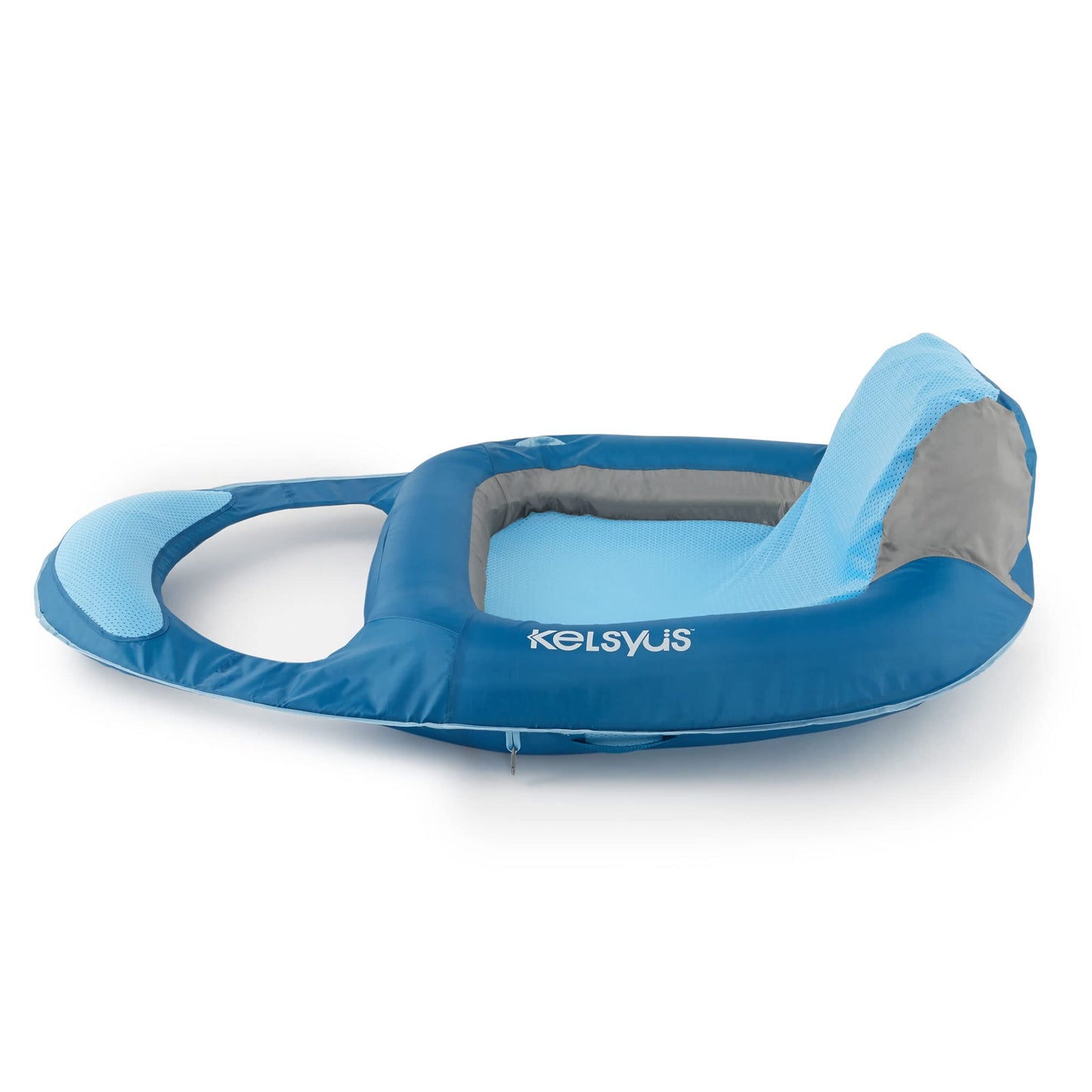 Kelsyus Spring Float Pool Lounger Chair, Light Blue Chaise