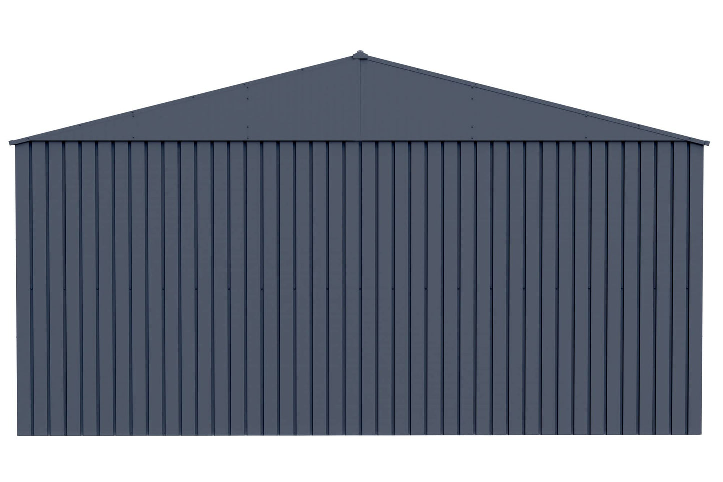 Arrow Shed Elite 14' x 16' Outdoor Lockable Gable Roof Steel Storage Shed Building, Anthracite
