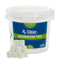 Rx Clear Comprimés de chlore stabilisé de 1 pouce | Utiliser comme bactéricide, algicide et désinfectant dans les piscines et les spas | Dissolution lente et protection UV | 25 livres