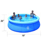 Piscine gonflable, piscine hors sol facile à installer, 10' x 30"