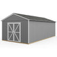 Handy Home Products Astoria 12x24 Do-It-Yourself Wooden Storage Shed Brown Without Floor