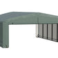 ShelterLogic ShelterTube Garage & Storage Shelter, 20' x 27' x 10' Heavy-Duty Steel Frame Wind and Snow-Load Rated Enclosure, Green 20' x 27' x 10'