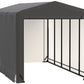 ShelterLogic ShelterTube Garage & Storage Shelter, 10' x 23' x 10' Heavy-Duty Steel Frame Wind and Snow-Load Rated Enclosure, Gray 10' x 23' x 10'