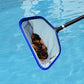 POOLWHALE Râteau à feuilles de piscine avec sac profond double couche, filet en maille robuste pour écumoire professionnelle, taille commerciale (languette en plastique en bas pour vous aider lorsque vous videz le filet) Râteau de piscine