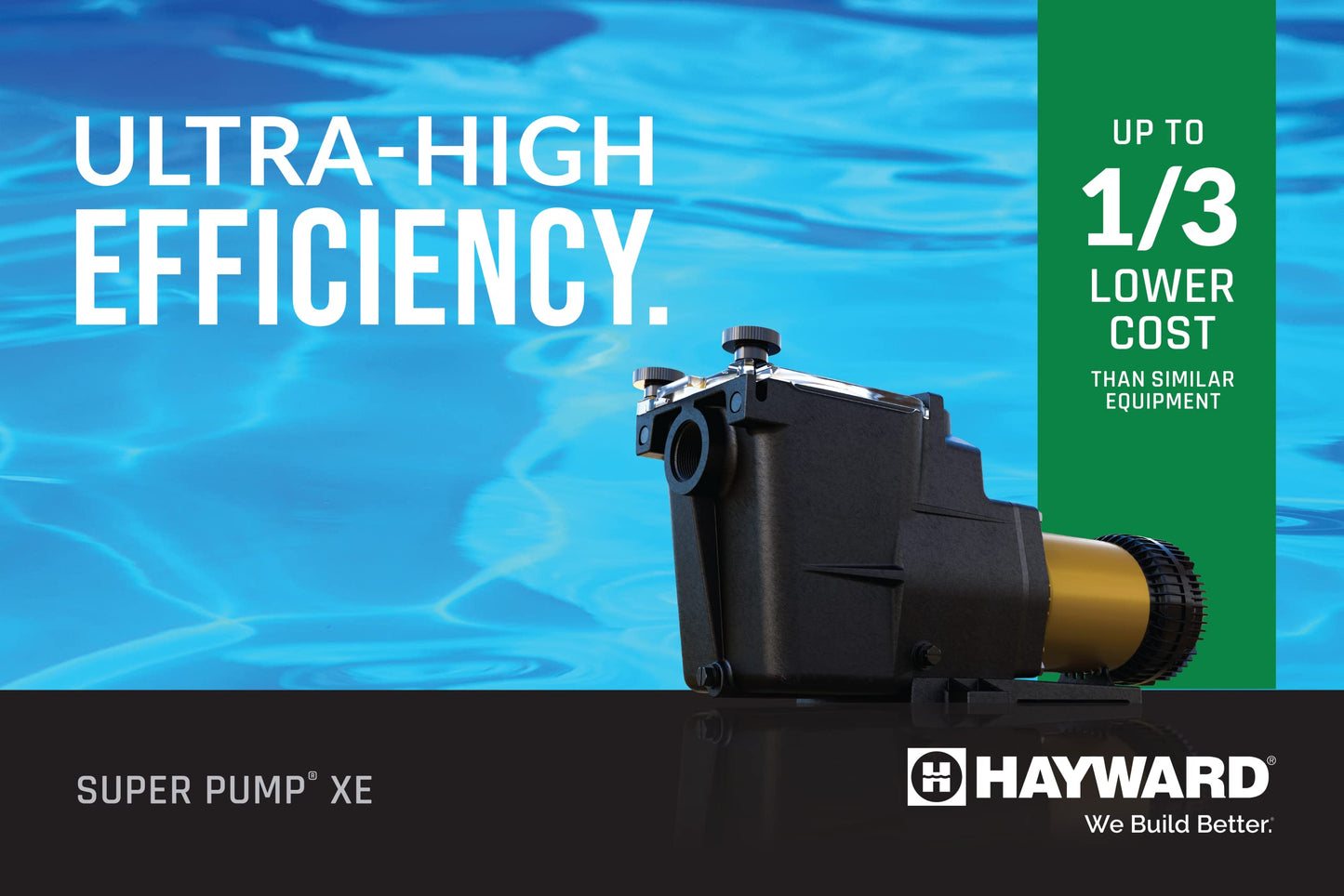 Hayward W3SP2610X15XE Super Pump XE Pompe de piscine ultra-haute efficacité 1,65 THP, 230/115 V 1,65 HP à plusieurs vitesses
