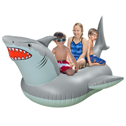 GoFloats 'Great White Bite' Shark Pool Float Party Tube - Radeaux gonflables, adultes et enfants Radeau géant