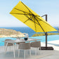 quare Cantilever Patio Umbrella 10FT Yellow
