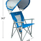 GCI Outdoor Waterside SunShade Captain's Beach Chair &amp; Chaise de camping en plein air avec auvent