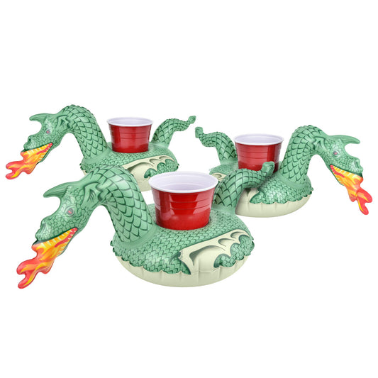 GoFloats Drink Float Lot de 3 Dragon de Feu