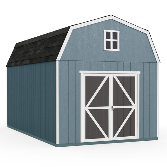 Handy Home Products Braymore 10x16 Do-It-Yourself Wooden Storage Shed Without Floor
