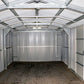 Imperial 12 ft. x 20 ft. Metal Garage Shed in Dark Grey with White Trim