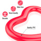 MoKo Flotteur de Piscine Gonflable pour Enfants Adultes, Dégagement Anneau de Bain en Forme de Coeur 120 cm de Diamètre Tube de Natation d'été Amusement à la Plage Piscine Jouets Cercle de Natation Rouge