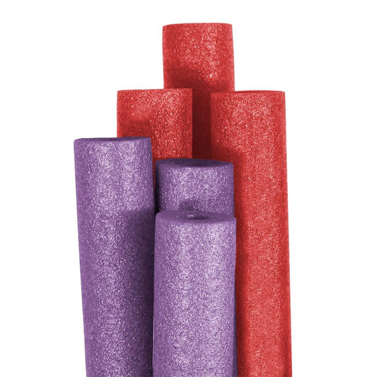 Pool Mate Premium Extra-Large Nouilles de Piscine, Violet et Rouge 6-Pack 6-pack Violet et Rouge