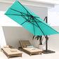 Square Cantilever Patio Umbrella 11FT Sky Blue