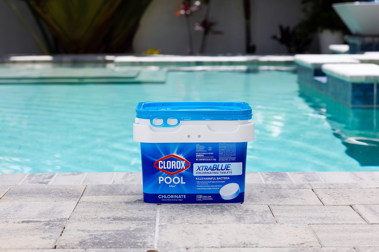 Clorox Pool&amp;Spa XtraBlue Comprimés de chloration longue durée 7,6 cm 11,3 kg
