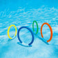 Jouets de piscine sous-marine, piscine d'entraînement anneaux de plongée jouets de natation anneaux de plongée jouets de plongée ensemble cadeau jouets de piscine pour enfants pour jeux de jouets aquatiques amusants