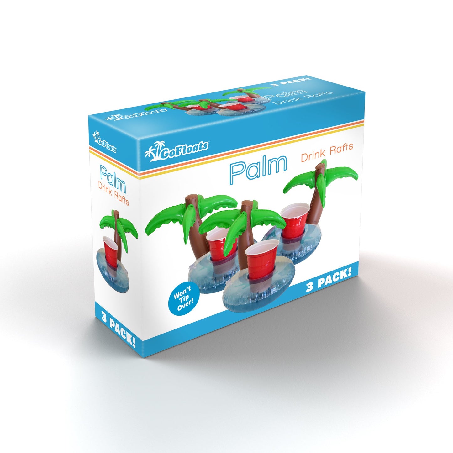 GoFloats Drink Float 3 Pack Palm