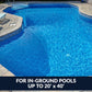 Hayward W3PHS41CST AquaNaut 400 Nettoyeur de piscine à aspiration pour piscines creusées jusqu'à 20 x 40 pieds (aspirateur automatique de piscine) 4 roues