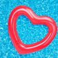 MoKo Flotteur de Piscine Gonflable pour Enfants Adultes, Dégagement Anneau de Bain en Forme de Coeur 120 cm de Diamètre Tube de Natation d'été Amusement à la Plage Piscine Jouets Cercle de Natation Rouge