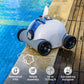 Robot nettoyeur de piscine sans fil, aspirateur de piscine automatique avec 60 à 90 minutes de temps de travail, batterie rechargeable, étanche IPX8 pour piscines hors sol/enterrées jusqu'à 861 m²