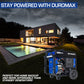 DuroMax XP15000E Générateur portable à gaz - 15 000 W - Démarrage électrique - Sauvegarde domestique et prêt pour camping-car - Approuvé par 50 États - Bleu/noir - 15 000 W 