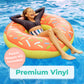 Donut gonflable géant Greenco avec flotteur à pépites, grand flotteur de piscine gonflable pour enfants et adultes, plaisir d'été pour piscine, lac, plage, fête, salon