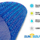Sun2Solar Bleu Couverture solaire ronde de 33 pieds | Style série 1200