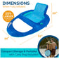 SwimWays Spring Float XL Chaise longue de piscine inclinable avec valve hyper plate, 25 % plus grande que le fauteuil inclinable Spring Float, Bleu