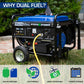 DuroMax XP5500EH Démarrage électrique pour camping et camping-car, générateur portable bicarburant approuvé par 50 États - 5 500 watts 