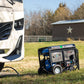 DuroMax XP13000EH Générateur portable bi-carburant 13 000 W alimenté au gaz ou au propane, démarrage électrique, secours à la maison, bleu/gris, 13 000 W double carburant 